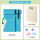 时尚款/青蓝色画袋+4K实心画板
