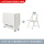 1.4m暖白色单桌+A款实木椅*4