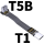 T1B-T5B 平直C公-弯角C母