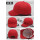 红色棒球式安全帽
