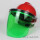绿色款+红色V型ABS透气安全帽