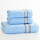 蔓沙套巾蓝色（浴巾1+毛巾1）