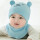 蓝色小熊帽子+三角巾