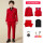 ZS5063红6件套：4件套+黑衬+领结