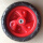 红色后轮一个直径19厘米可改装