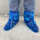 蓝色塑料靴套50只(短款)