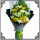 黄白菊+百合花束