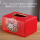 方形陶瓷中国红纸巾盒
