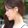 纯银蝴蝶环+弯月耳扣(单个)耳洞适合苹果123