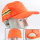 环卫帽:橘色反光条+网格款