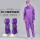 【紫色】+【PU长筒鞋拍大一码】 舒适防尘防静D