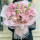 19朵粉香水百合花束
