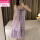 434-库洛米背心裙紫色