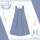 (泡泡兔)蓝色卡奶裙+长袖衬衫