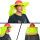 绿色反光遮阳板+红色818安全帽