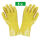 黄色浸塑手套：5双