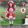 K24033红色:帽子+上衣+裙子