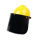 黄安全帽+支架+黑色屏