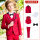 红描边领5件套：3件套+衬衫+领结