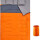 可拆分双人橙色睡袋2.8kg【适合10℃】