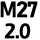 孔雀蓝 M27*2
