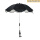 【升级版】铁夹黑色遮阳伞 带防