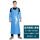防水油1.4米-蓝色围裙+套袖
