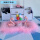 两只+彩色球珍珠瓶+粉色羽毛垫(