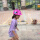 骑行儿童头盔粉色