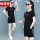 新中式女装GHS1089黑色(短袖短裤