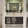 橡木101-90黑色/储物镜柜