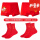 男H852【2条装随机】+2双红袜