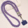 斜挎【紫蓝卡】三股马尾辫挂绳+挂钩+蓝色夹片