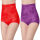 红色+紫色>女子欧美雷丝遮肉舒适网红女款神器裤头