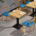 【一桌两椅】方桌水曲柳蓝垫