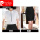 0551白短衬衫(小领结)+黑裙