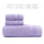 2118 紫色1浴巾2毛巾(A类纯棉加