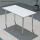 白色单桌120 70cm碳钢长桌