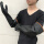 耐酸碱黑色55cm手套(三双装)