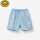 22906（浅蓝色独角兽）短裤六一儿童节礼物