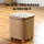 方形(小号)木腿凳/科技布坐面