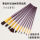 紫色杆尼龙画笔带扇形(10支装)