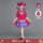 K24016红色:帽子+上衣+裙子