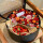 玫瑰+草莓圆形礼盒