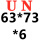 粉红色 UN-63*73*6