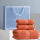 4号礼盒三件套橘色-圣托1浴巾+2