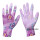 紫色花PU涂掌手套12双