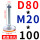 D80-M20*100