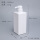 四方乳液瓶650ml乳白色+乳白泵头
