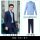 男680-2蓝色西服+衬衫+男裤